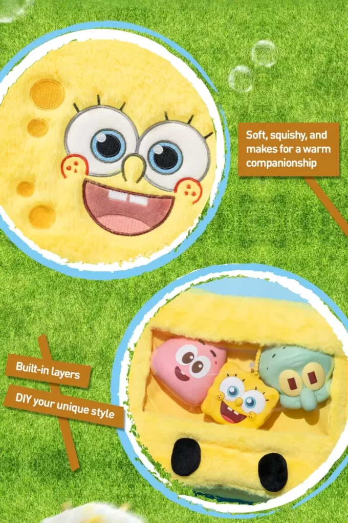 Soporte para teléfono móvil Bob Esponja – Fondo de bikini