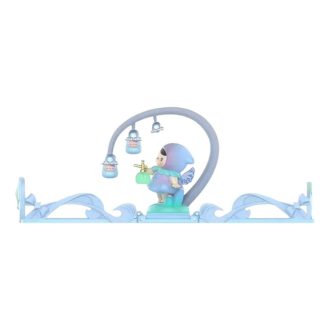 Tarjeta de felicitación con escena “Lirio de los valles”