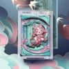 Tarjetas de colección de arte de figuras de la serie Mirage de SKULLPANDA
