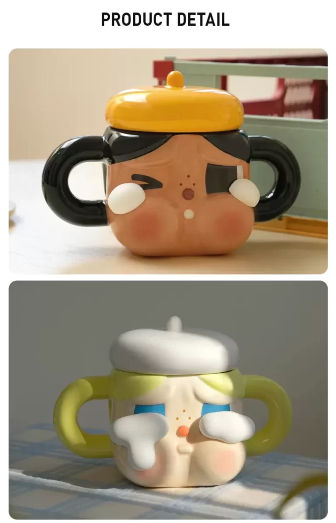 Taza de cerámica CRYBABY Sad Club Series (dorada)