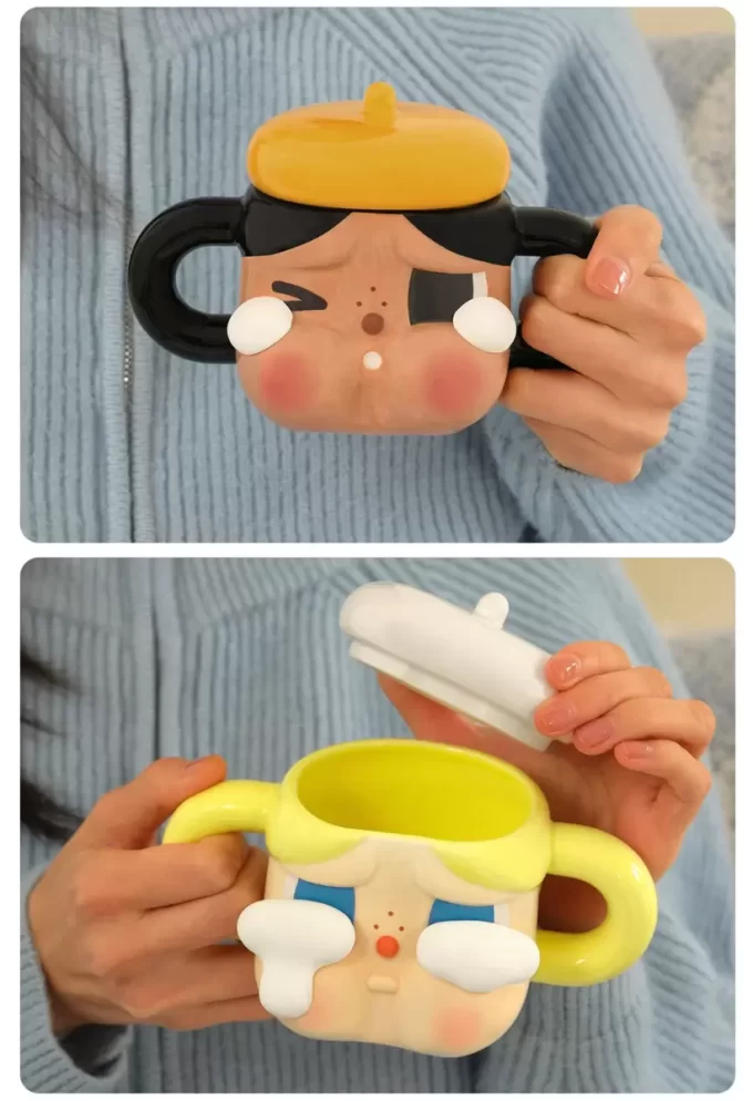 Taza de cerámica CRYBABY Sad Club Series (dorada)