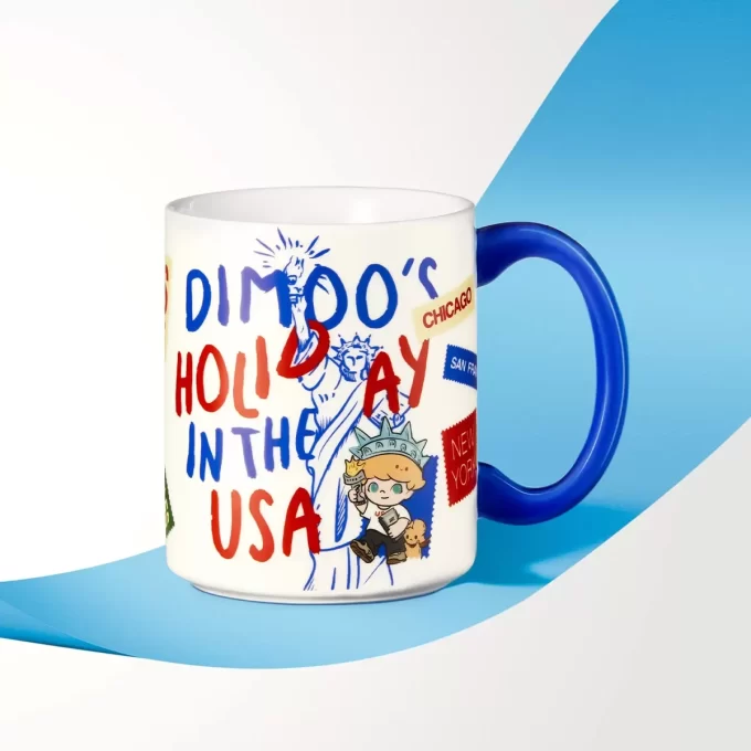 Taza de la serie “Vacaciones en EE. UU.” de Dimoo
