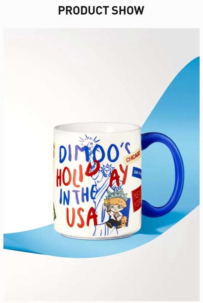 Taza de la serie “Vacaciones en EE. UU.” de Dimoo
