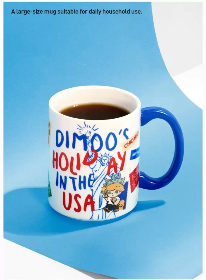 Taza de la serie “Vacaciones en EE. UU.” de Dimoo