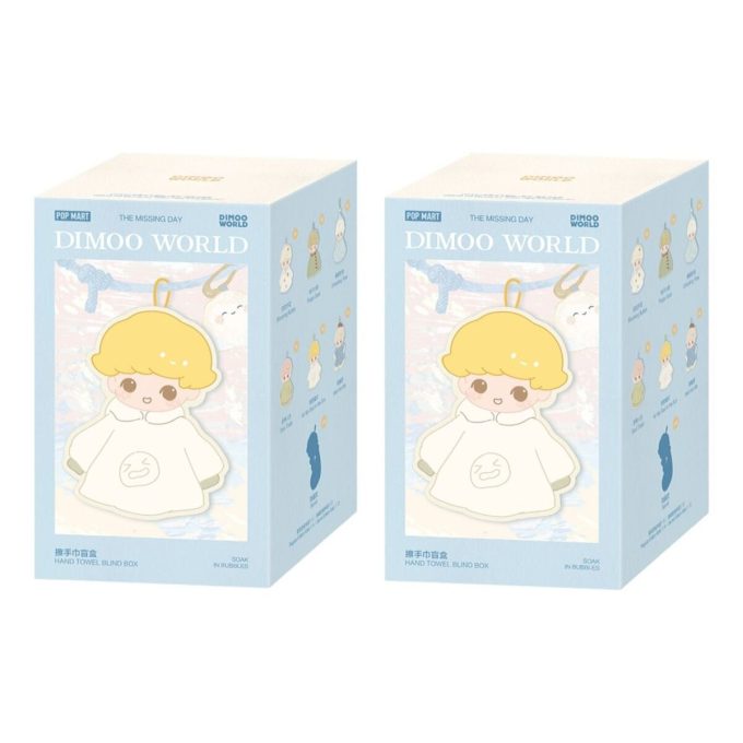 Toalla de mano Dimoo The Missing Day Series (caja sellada, 2 cajas sorpresa)
