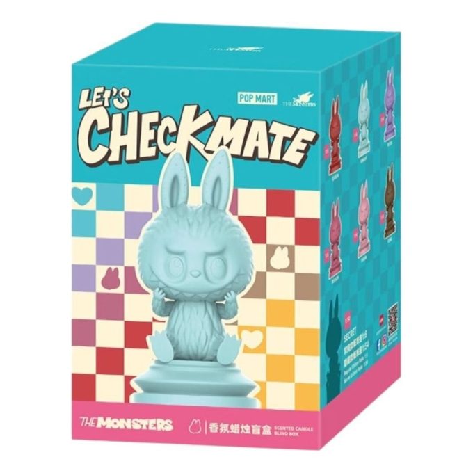 Vela perfumada Labubu Let’s Checkmate en estuche sellado (1 caja sorpresa)